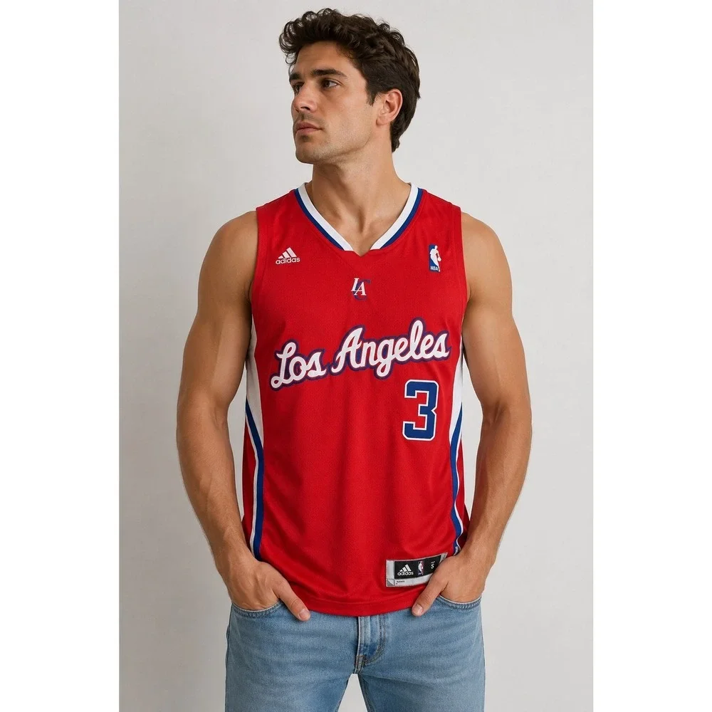 LA Clippers #3 CHRIS PAUL Swingman Jersey Adidas Red SP Basketball Los Angeles